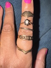 5 Vintage Rings For Scrap Or Resale 5.7g