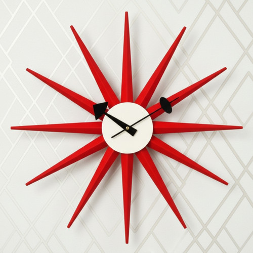 George nelson sunburst clock - nelson,