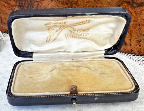 Antique dark blue faux leather - blue,