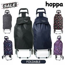 Hoppa Folding Shopping Cart Trolley Bag Wheeled Trolley - HUGE 47L/57L