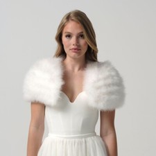 Bolero Marabou Feather Ivory