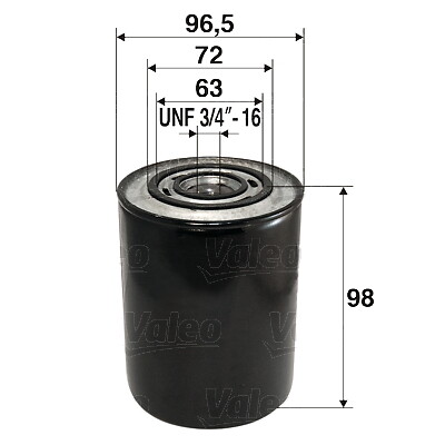 586007 valeo oil - filter, for