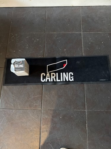 Carling rubber backed - , bar