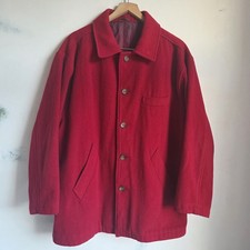 Vintage Racing Green Red Wool