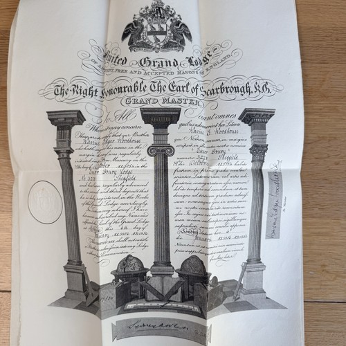 Grand lodge certificates - 2, |