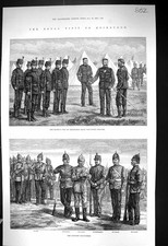 Old 1881 Edinburgh Rifle Volunteer Brigade Fife Ayrshire Lanark Stirl Victorian