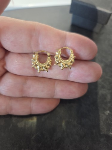 9ct gold baby - gypsy, creoles