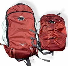 Osprey Farpoint 55 Travel Backpack w/Detachable Daypack Jasper Red Hiking Bags