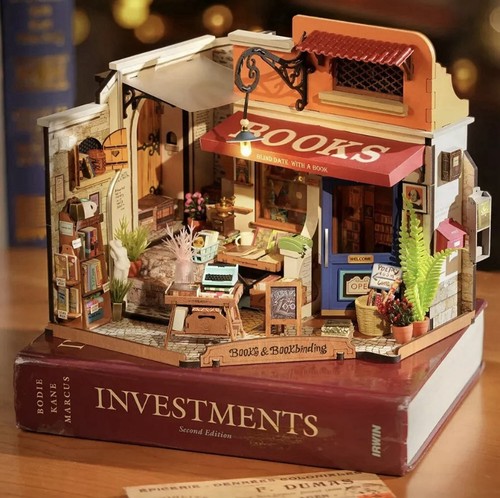 Doll house corner bookstore - corner,