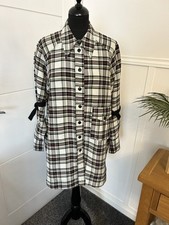 GANNI Check Plaid Linen Silk