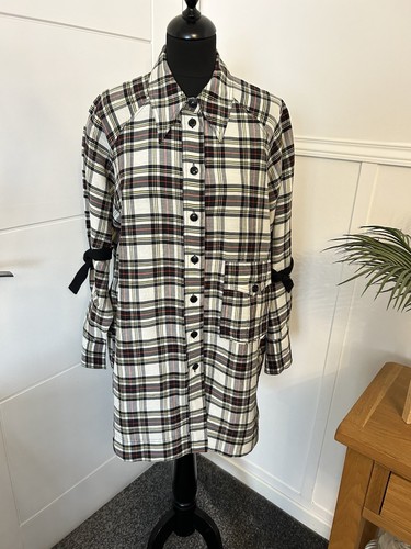 Ganni check plaid linen silk - check,