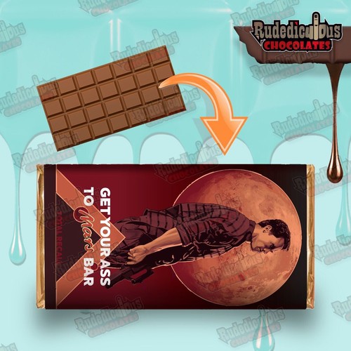 Rude chocolate bar wrapper - rude,