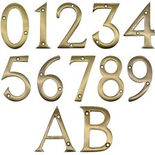 Brass Door Numbers & Letters