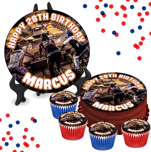Bmx racing personalised - bmx, edible