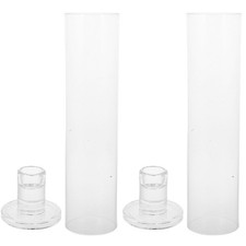  Large Glass Candle Holder Stick Holders Chimney Tubes Candelabra