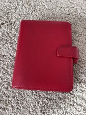 Filofax Metropol Pocket Organizer Red Planner Cover • Classic Compact Diary