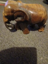Wooden Elephant Ornament