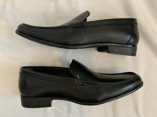 Mens moccasin black size - size, 6