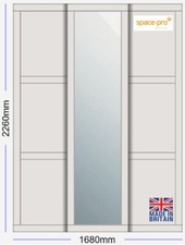 Spacepro 3 Door Shaker Dove