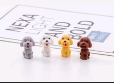 4pc Novelty Poodle Dog Erasers
