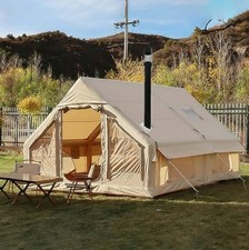 Inflatable Camping Tent, Blow Up Glamping Tent with Pump fit for 4-6 Person