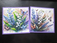 Set of 2 x FLORAL / LILY OF