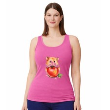 Hamster Apple Womens Vest Tank