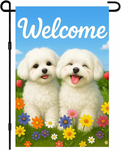 Welcome spring maltese - welcome,