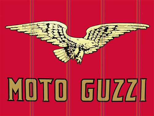 Moto guzzi metal sign - metal, retro