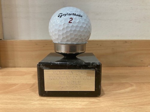 Hole one golf ball display - golf,