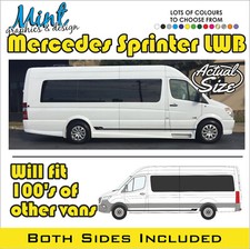 LWB MERCEDES SPRINTER Side Stripes Camper MOTORHOME Decals Stickers Graphics 076