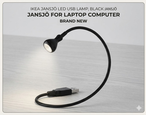 Ikea new jansjö black led - new,