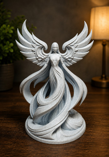 Celestial angel statue - celestial,