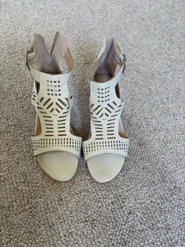 Matalan cream wedge - matalan,
