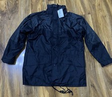 Arco Essentials Waterproof Jacket Men Medium Black Lined Long Sleeve Full Zipper