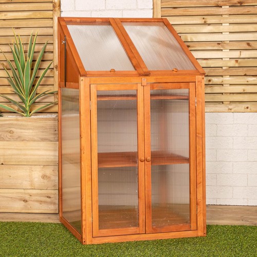 Wooden mini greenhouse - wooden, garden