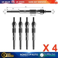 4X Glow Plugs For DAIHATSU Charade II III Hijet Rocky Taft Wildcat 1985087703
