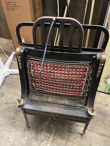 Antique electric fire - antique,