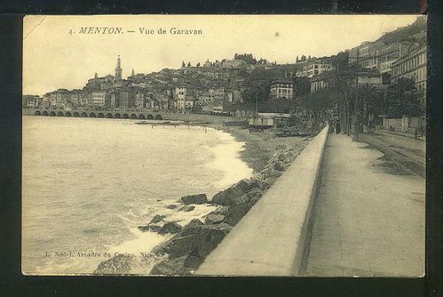 Postcard france menton - -,