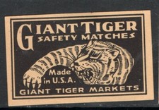 MATCHBOX LABELS USA- Giant