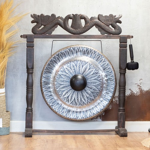 Large gong brown antique - brown,