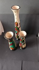 Set of 3 Heavy Tribal Art Stem