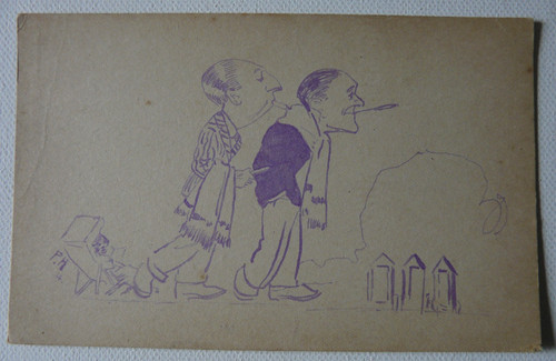 Antique edwardian postcard - antique,