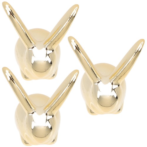 3pcs miniature bunny figurines - 3pcs,