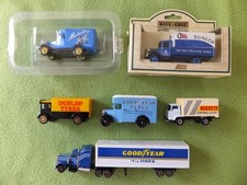 6 Tyre Lorries 2 New  Dunlop & Michelin + 4 Unboxed Goodyear & Pirelli FREE P&P