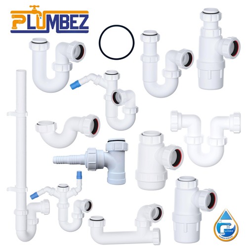 Plumbez 40mm sink bath waste - 40mm, &