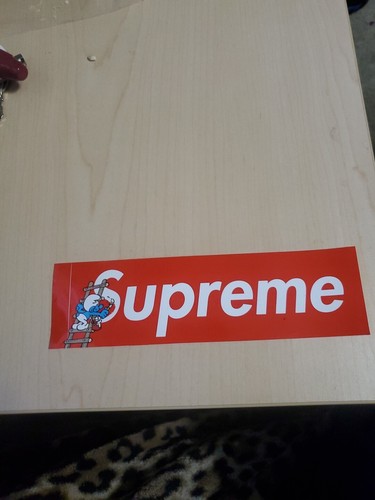 Supreme smurfs box logo - supreme,