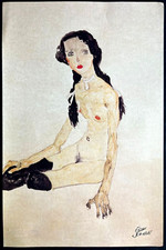 Egon Schiele Lithograph COA