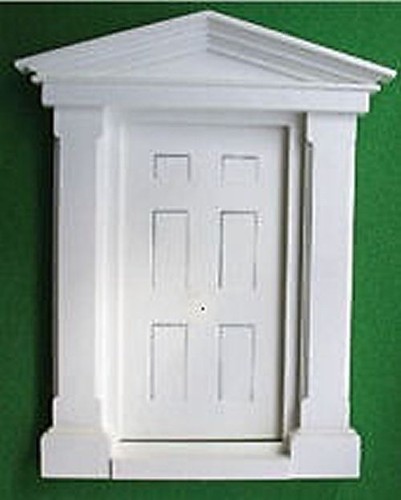 White plastic large georgian - white,