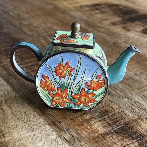 Miniature enamel mini - enamel, teapot